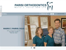 Tablet Screenshot of parisiorthodontics.com